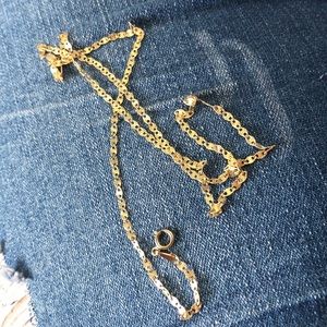 14K Solid Yellow Gold Necklace 🔥